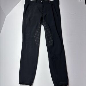 Horze Equestrian Riding Leggings Pants Womens 30 Grip Supreme HZ Black